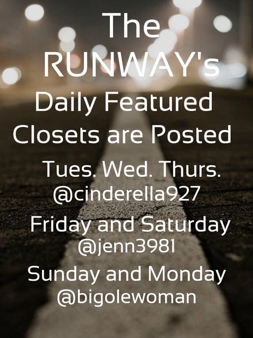 @cinderella927 Has Sun, Tues-Thu Picks. RUNWAY Closed Mon. NEW/Sub Schedule 8/28 - Picture 6 of 7